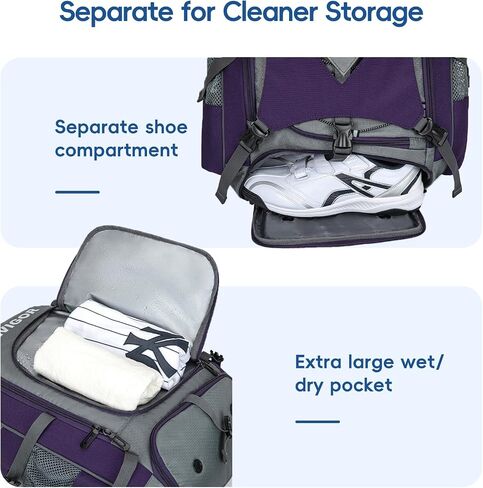 Baseball Bag for Youth and Adult, Softball Backpack 50L Large Capacity, Equipment Backpack with Laptop Compartment and Charge Port in Kuwait