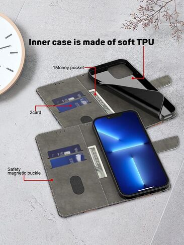 بالنسبة إلى حالة Samsung Galaxy A32 5G ، فإن Galaxy A32 5G Phone Case Wallet ، Tree Print Flip Folio Pu Leather Cover مع حامل البطاقة الإغلاق المغناطيسي لـ Samsung A32 5G - Plum Blossom in Kuwait
