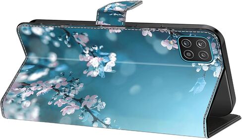 بالنسبة إلى حالة Samsung Galaxy A32 5G ، فإن Galaxy A32 5G Phone Case Wallet ، Tree Print Flip Folio Pu Leather Cover مع حامل البطاقة الإغلاق المغناطيسي لـ Samsung A32 5G - Plum Blossom in Kuwait