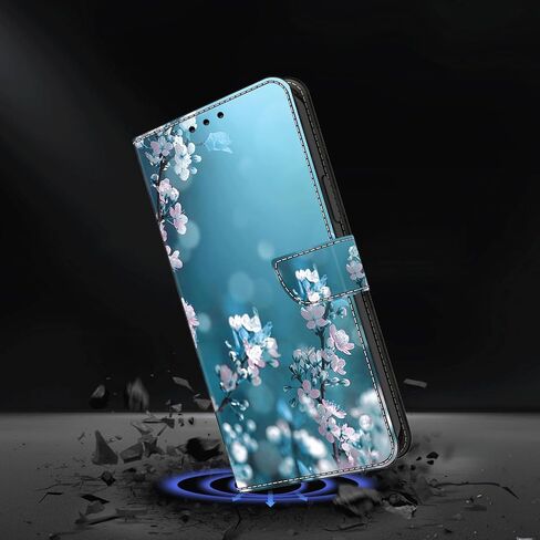 بالنسبة إلى حالة Samsung Galaxy A32 5G ، فإن Galaxy A32 5G Phone Case Wallet ، Tree Print Flip Folio Pu Leather Cover مع حامل البطاقة الإغلاق المغناطيسي لـ Samsung A32 5G - Plum Blossom in Kuwait