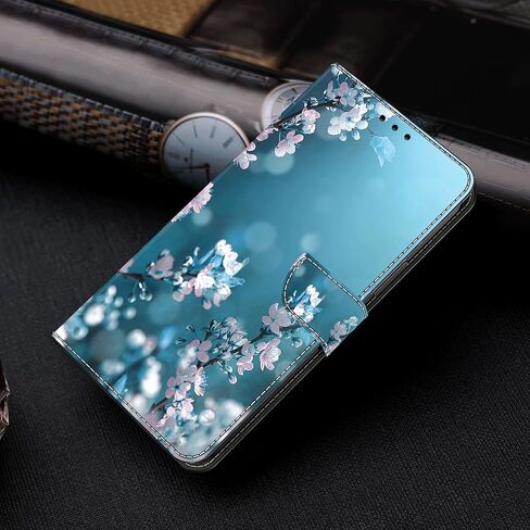 بالنسبة إلى حالة Samsung Galaxy A32 5G ، فإن Galaxy A32 5G Phone Case Wallet ، Tree Print Flip Folio Pu Leather Cover مع حامل البطاقة الإغلاق المغناطيسي لـ Samsung A32 5G - Plum Blossom in Kuwait