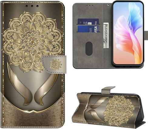 بالنسبة إلى حالة Samsung Galaxy A32 5G ، فإن Galaxy A32 5G Phone Case Wallet ، Tree Print Flip Folio Pu Leather Cover مع حامل البطاقة الإغلاق المغناطيسي لـ Samsung A32 5G - Plum Blossom in Kuwait