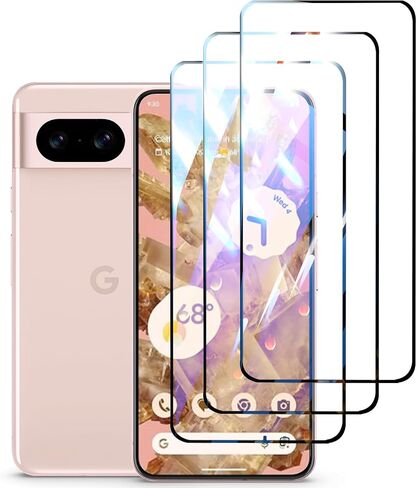 3+3 حزمة لـ Google Pixel 9 شاشة واقي شاشة مع واقي عدسة الكاميرا ، و 9 ساعات من الزجاج المقسى ، وإلغاء تأمين بصمات الأصابع ، ومكافحة الصفر in Kuwait
