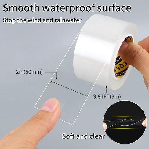 Window Seal Strip Tape for Winter Clear, 1-3/8in x 32.8FT, Weather Stripping Sealing Insulation Tape for Windows and Door, Window Frame Sealer Draft Blocker Doors Seals Strips, 0.5mm Thick in Kuwait