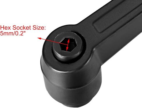uxcell M8 Handle Adjustable Clamping Lever Thread Push Button Ratchet Female Threaded Stud in Kuwait