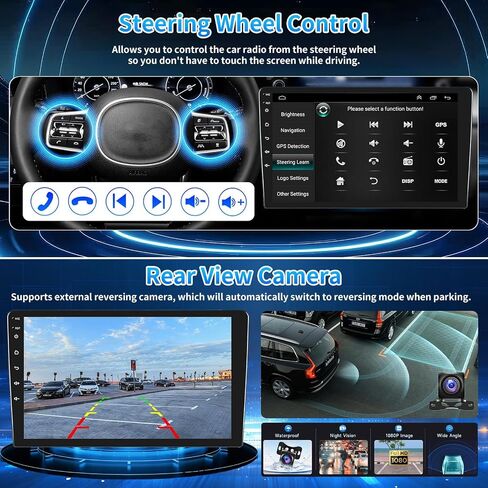 PHEZEN 10 بوصة Carplay Android Auto مستقبلات صوت السيارة مناسبة لـ Nissa-n Versa Sedan 2015-2019، Android 2+32GB سيارة ستيريو واي فاي GPS ملاحة بلوتوث MP5 Player USB FM راديو الوسائط المتعددة in Kuwait