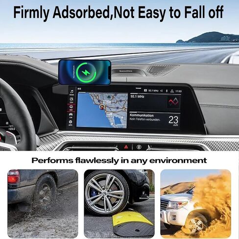 Car Phone Holder for 2019-2023 BMW The X5/X6/2019-2022 BMW X7 Accessories Apply to 12.3 Inch Touch Screen 15W Fast Wireless Charger Screen Fixed Clip Cell Phone Mount Hands-Free in Saudi Arabia