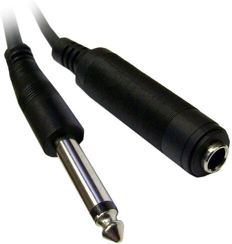 ACL 6 Feet Black 1/4 Male to 1/4 Female Mono Extension Cable, 1 Pack in Saudi Arabia