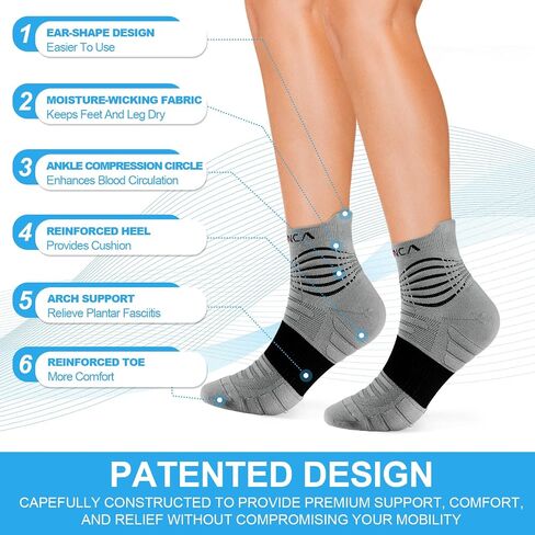 NEENCA Medical Compression Socks for Women & Men Circulation, Ankle Compression Stockings for Pain Relief, Plantar Fasciitis, Swelling, Neuropathy, Runner, Nurses, Travel, Pregnancy, Flying,20-30 mmHg in Saudi Arabia
