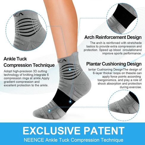 NEENCA Medical Compression Socks for Women & Men Circulation, Ankle Compression Stockings for Pain Relief, Plantar Fasciitis, Swelling, Neuropathy, Runner, Nurses, Travel, Pregnancy, Flying,20-30 mmHg in Saudi Arabia