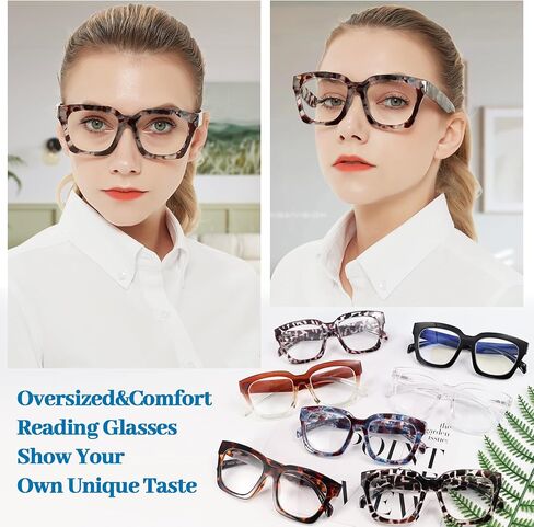 OCCI CHIARI Large Reading Glasses Women Retro Reader 1.0 1.5 2.0 2.5 3.0 3.5 1.25 1.50 1.75 2.25 2.75 4.0 5.0 6.0 in Kuwait