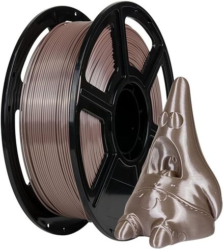 FLASHFORGE Silk PLA Filament 1.75mm Bright Gold, Smooth and Silky Texture 3D Printing Filament, Dimensional Accuracy +/- 0.02mm in Kuwait