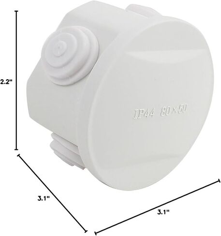 YXQ ABS Waterproof Junction Box w Hole Electric Project Enclosure Round Shape Case for DIY in Kuwait