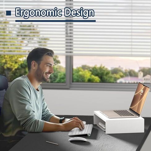 حامل شاشة وردي TEAMIX - 3 عبوات، حامل شاشة قابل للتعديل من الخشب 3 طبقات، حامل شاشة مزدوج لشاشتين/كمبيوتر محمول/كمبيوتر شخصي للمكتب in Kuwait