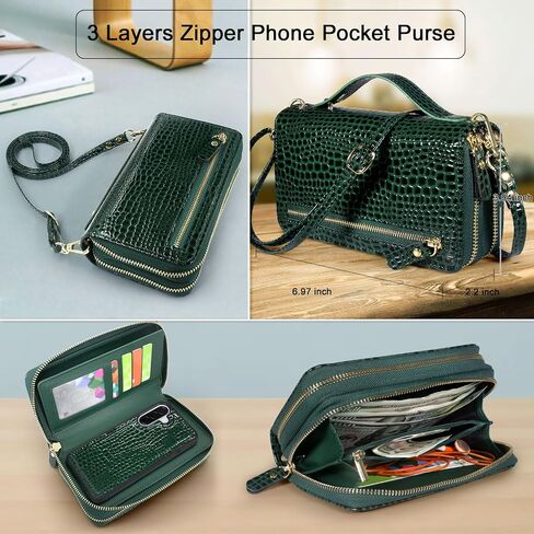 Harryshell متوافق مع Samsung Galaxy A36 / A56 Case Wallet Multi zipper قابلة للفصل قابلة للفصل مع حزام معصم حامل فتحات البطاقة (بني فاتح) in Saudi Arabia