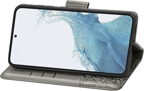 حقيبة محفظة لـ Samsung Galaxy S23 (وليس S23 Plus) ، حافظة الهاتف الفراشة ثلاثية الأبعاد مع Clasp مع قفل مغناطيسي وحافز فتحات البطاقة النقدية لجالاكسي S23 ، HZD Rhinestone Light Purple in Saudi Arabia
