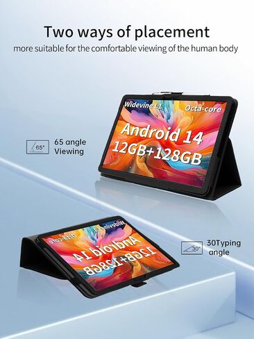 Case for TUOHAITIME C5 11 inch Android 14 Tablet 2024 New,Leather Slim Folding Stand Cover with Hand Strap Magnet for Men Women Full Protection,Black. in Saudi Arabia