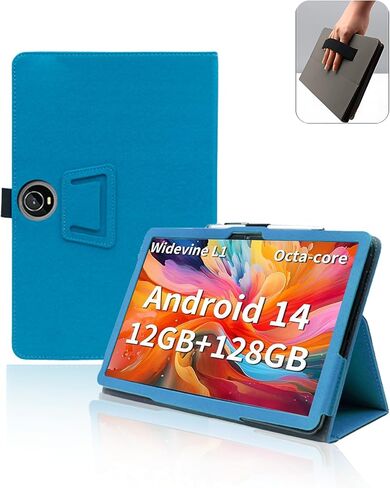 Case for TUOHAITIME C5 11 inch Android 14 Tablet 2024 New,Leather Slim Folding Stand Cover with Hand Strap Magnet for Men Women Full Protection,Black. in Saudi Arabia