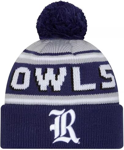 New Era NCAA Cheer Sideline Cuff Beanie Hat with Pom - NCAA Sport Cuffed Winter Knit Toque Cap in Saudi Arabia