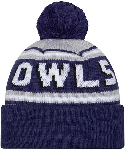 New Era NCAA Cheer Sideline Cuff Beanie Hat with Pom - NCAA Sport Cuffed Winter Knit Toque Cap in Saudi Arabia