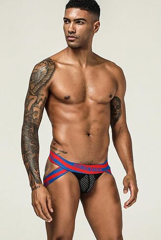 Evankin Men's Jockstraps Sexy Jock Strap Stretch Athletic Supporters Breathable Mesh Underwear Low Rise in Kuwait