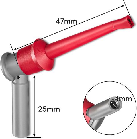 Goupchn SMD IC Test Hook Clips with 2mm Female Jack 2PCS for 2mm Plug Test Probe Electrical Testing in Kuwait