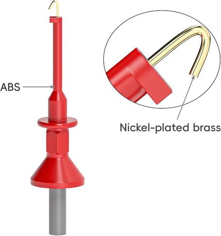 Goupchn SMD IC Test Hook Clips with 2mm Female Jack 2PCS for 2mm Plug Test Probe Electrical Testing in Kuwait