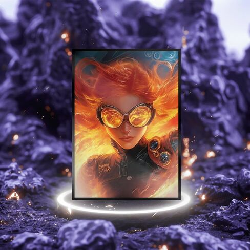 MTG Card Sleeves 100CT (Bloomburrow Black Lotus Pool), Matte Art Card Sleeves, Matte Back & Clear Front, 66x92mm in Kuwait
