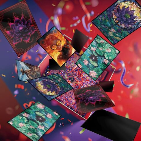 MTG Card Sleeves 100CT (Bloomburrow Black Lotus Pool), Matte Art Card Sleeves, Matte Back & Clear Front, 66x92mm in Kuwait