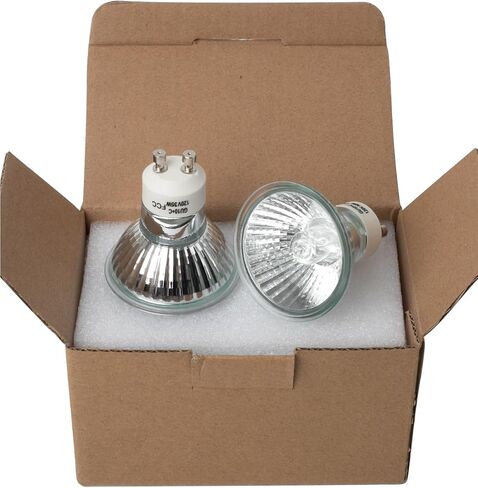 120v 50W GU10 Bulb for Candle Warmer Lamp, 2pcs gu10+c Dimmable 2800K Warm White Halogen Light Bulbs 2 pin, Wax Burner Light Bulb, Full Glass Cover Reflector Track & Recessed Light Bulbs in Kuwait