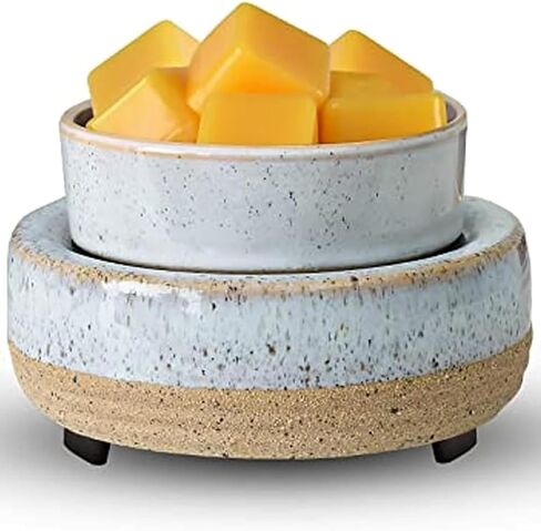 Ceramic Candle Wax Warmer Wax Melt Warmer Wax Melter for Scented Wax, Yankee Jar Candles or Oil Candle Wax Burner Gifts for Home Office Decor Women as Gifts for Mom Grandma Women Girls in Saudi Arabia