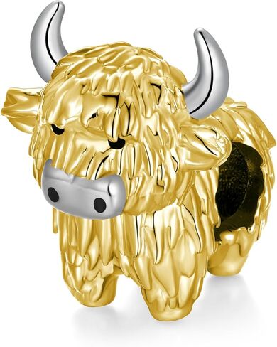 المرتفعات البقرة سحر 925 فضة البقرة سحر ل أساور البقرة مجوهرات الحيوان المرتفعات البقرة مجوهرات هدايا للنساء in Kuwait