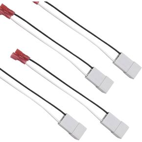 4 PCS 72-7800 Car Speaker Connector, Door Speaker Wire Harness Adapter, Replacement for Honda Civic CRV Accord Acura Integra Models (Gray)
