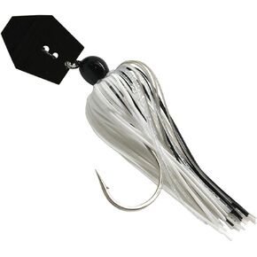 Z-MAN Chatter Bait, 3/8 oz, Black Shad