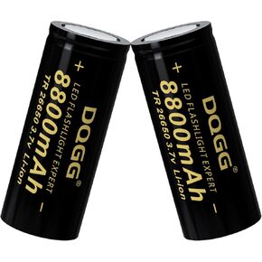 26650 Rechargeable Battery 3.7Volt Li Batteries 8800mAh Flat Top 26650 for Led Flashlight Headlamp
