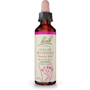 Bach Original Flower Remedies, Star of Bethlehem for Grief and Shock, Natural Homeopathic Flower Essence, Holistic Wellness, Vegan, 20mL Dropper