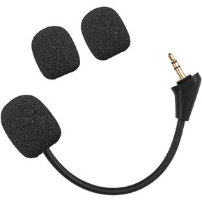 Game Mic Replacement for Kingston HyperX Cloud Alpha Gaming Headset, 3.5mm Detachable Noise Cancelling Headphone Microphone Boom