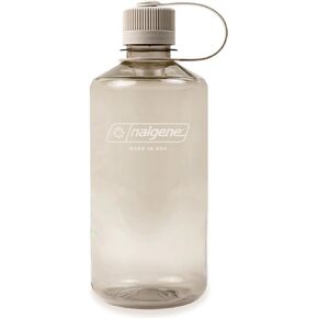 Nalgene Sustain Tritan BPA-Free Water Bottle Made with Material Derived from 50% Plastic Waste, 32 OZ, Narrow Mouth, Cotton