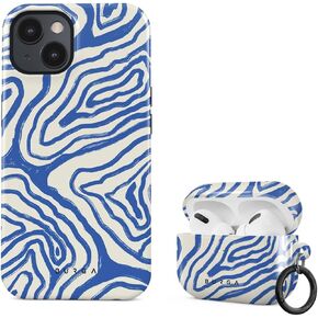 BURGA Case Compatible with Airpods PRO and Phone Case Compatible with iPhone 15 Plus - Scratch-Resistant Shockproof Cover - Bundle