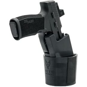 Cupolster®, MultiFit Vehicle Gun Holster Fits Glock 17/19/22, S&W Shield/M&P, Sig 210/P220/P320, Walther PPS, and Similar Size Firearms (Bravo One Series - M/L Frame Firearms) by VETS TACTICAL®