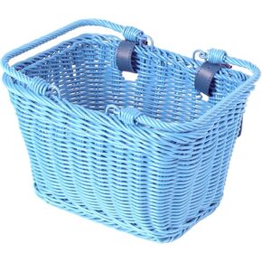 Kids Bike Basket Set, Front Bicycle Bike Baskets for Kids, Hand-Woven Wicker Boys and Girls Bike Basket Front,Children Cycling Basket,Easy Install Detachable