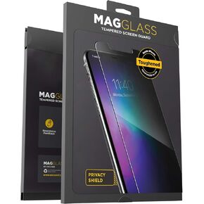 magglass for iPhone 11 Pro Max Privacy Screen Protector - Anti Spy Fingerprint Resistant Tempered Glass Display Guard (Case Compatible)
