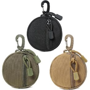 Tactical Belt Pouch Key Pouch Backpack Accessories Tactical Vest Attachments Small Molle Pouch EDC Wallet Travel Pill Container Portable