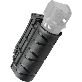 OC Spray Holster for Duty Belt, Pepper Spray Holder Police Duty Tactical Pepper Spray Holsters with Elastic Rope Tightened OC Holster for MK3 MK4 or 1.4"-1.5" Diameter Canister