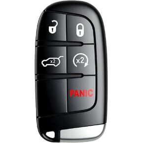 Keyless Entry Remote Control Key Fob Replacement Fits for Jeep Grand Cherokee 2014 2015 2016 2017 2018 2019 2020 2021 (FCC:M3N40821302) 1 pcs