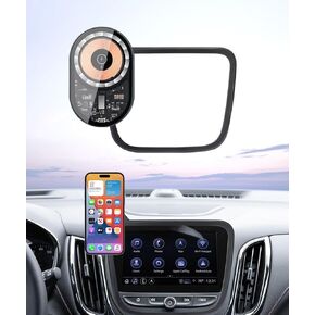 Wireless Charging car Phone Holder for Chevrolet Equinox 2018-2024/Malibu 2016-2025 Accessories 7/8 inch Screen Fixed Clip,360° Rotation car Phone Mount Compatible with MagSafe