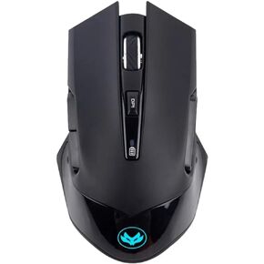 Wireless Mouse, 2.4G Ergonomic Optical Mouse with USB Mini Receiver & Battery Indicator 3 Adjustment Levels Type-C Recharge