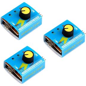 3 - Piece Set of RC servo Testers.These 3-Channel Digital Units can Check ECS Consistency, Adjust Speed Controllers,and Serve as Steering Gear Testers & CCPM Masters for RC helis、Cars、Boats.