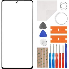 Front Glass Outer Screen Lens Replacement Compatible with Samsung Galaxy Note 20 SM-N980F SM-N980F/DS 6.7 inch with Tools(No Display and Touch digitizer)