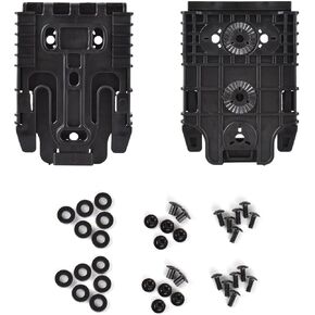 QLS Quick Locking System Kit - 2Pcs Black Qls Kit System Quick Release Kit Receiver Plate and Accessories for Quick Connect Drop Leg Holster
